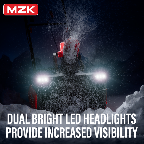 MZK 22-inch 15amp Electric Snow Blower for Effortless Snow Removal - MZK
