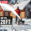 MZK 22-inch 15amp Electric Snow Blower for Effortless Snow Removal - MZK