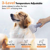 LOVEEPEE Pet Grooming Vacuum Set: Dog Shedding Vacuum With Grooming & Hair Dryer Functions, 9-in-1 Pet Brush Vacuum Equipped With Electric Clippers, 21KPa Adjustable Speed & Temperature - 3L Dust Bin
