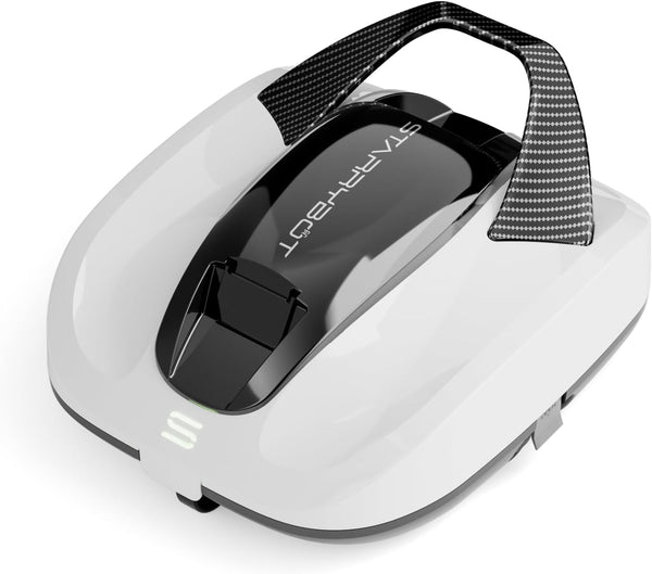 Starrybot Cordless Robotic Pool Cleaner, Portable Swimming Robotic Pool Vacuum Self-Parking Technology,150Mins Runtime,Pool up to 900 Sq.Ft, Ideal for Above-Ground Pools - MZK