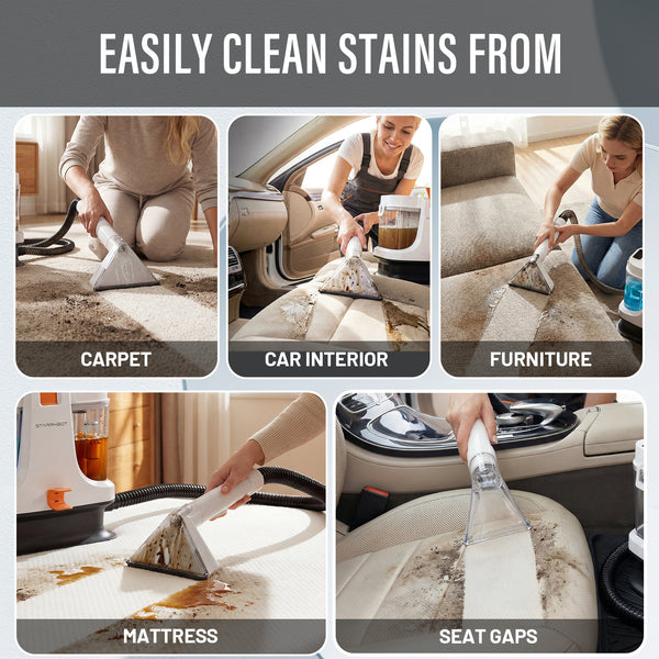 Starrybot Portable Carpet & Upholestery Cleaner Machine for Pets, Spot, Stain,Couch Cleaner Machine