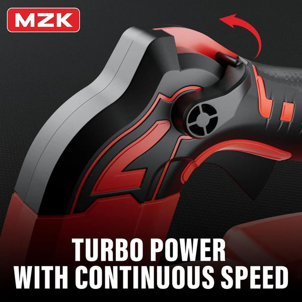 MZK 20V Brushless Leaf Blower, 600CFM Blower Cordless with 4.0Ah Battery and Fast Charger, Lightweight Blower for Lawn Care, Yard, Driveway - MZK