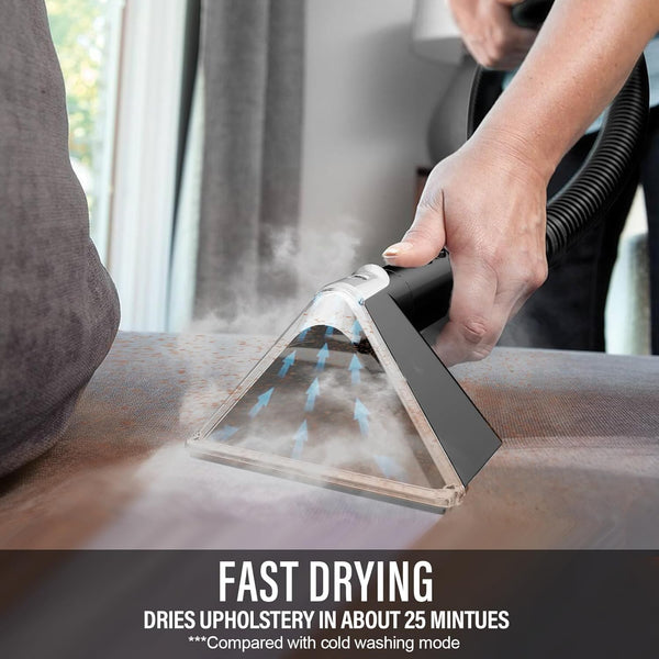 Starrybot Portable Carpet & Upholestery Cleaner Machine with Steam and Heating Techology, 15Kpa Powerful Suction with Versatile Tools for Pet, Couch, Car,Self-Cleaning, Spot Cleaner for Stair/Furniture - MZK