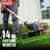 MZK 20V 12'' Cordless String Trimmer, Grass Trimmer&Edger with 4 Replacement Spools, Battery Powered Lightweight Weed Trimmer with Auto Line Feed(Battery and Fast Charger Included) - MZK