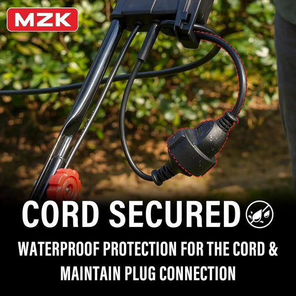 MZK 13-inch 12-Amp 2-in-1 Electric Dethatcher for Lawn Health with Removable 8-Gallon Collection Bag - MZK