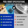 STARRYBOT Cordless Robotic Pool Cleaner with Dual high-Efficiency Motors Delivers Strong Suction, Smart Self-Parking,Smart LED Indicator,Pool Vacuum for Above-Ground Flat Pool up to 900 Sq.ft(Gray)