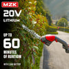 MZK 2-in-1 20V Pole Mini Hedge Trimmer & Grass Shear, 13ft Reach, Electric Hedge Trimmer with Extension Pole, Multi-Angle (Battery and Charger Included) - MZK