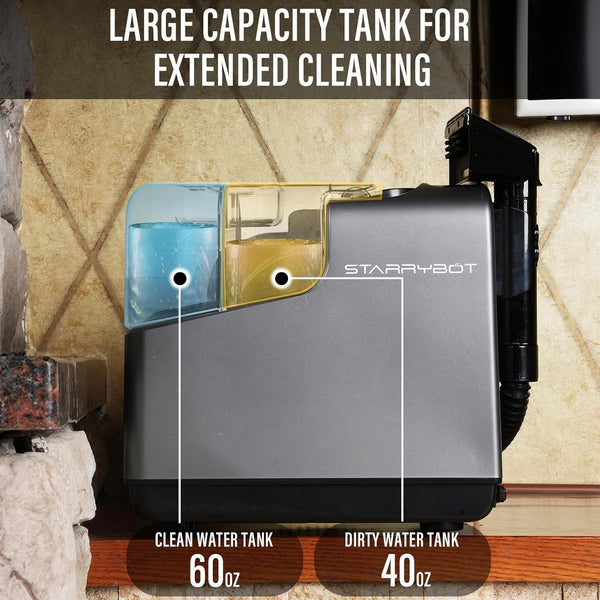 Starrybot Portable Carpet & Upholestery Cleaner Machine with Steam and Heating Techology, 15Kpa Powerful Suction with Versatile Tools for Pet, Couch, Car,Self-Cleaning, Spot Cleaner for Stair/Furniture - MZK