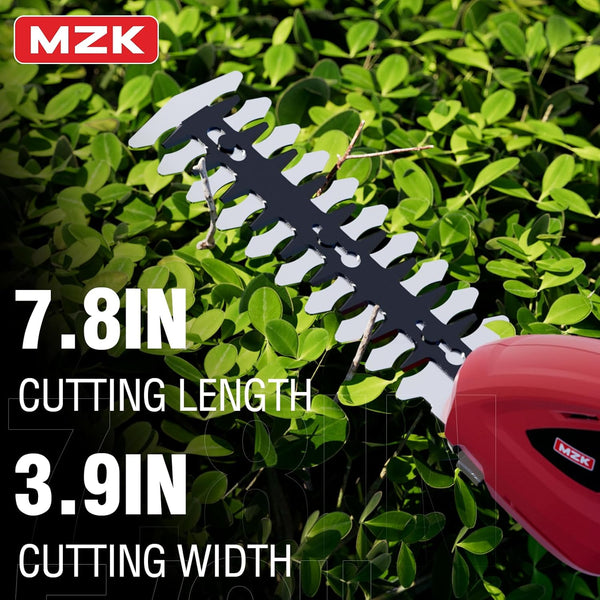 MZK Cordless Grass Shear & Shrubbery Trimmer, 7.2V Battery Powered Hedge Trimmer, 2 in 1 Handheld Grass Clippers, Electric Grass Trimmer Hedge Trimmer, Grass Cutter with Charger - MZK