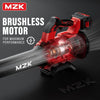 MZK 20V Brushless Leaf Blower, 600CFM Blower Cordless with 4.0Ah Battery and Fast Charger, Lightweight Blower for Lawn Care, Yard, Driveway - MZK