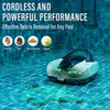 Starrybot Cordless Robotic Pool Cleaner, Portable Swimming Robotic Pool Vacuum Self-Parking Technology,150Mins Runtime,Pool up to 900 Sq.Ft, Ideal for Above-Ground Pools - MZK