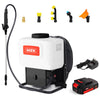 MZK 4.2 Gallon Battery Powered Backpack Sprayer-2.0AH Lithium Ion Electric Backpack Sprayer-for Weeding, Spraying, and Cleaning, Multiple Nozzles & Battery Included,BS4D05 - MZK