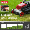 MZK 40V(2 x 20V) 13”Cordless Electric Lawn Mower,with 4-Position Height Adjustment,Compact and Lightweight Push Battery Powered Lawn Mower (2 * 4AH Batteries) - MZK
