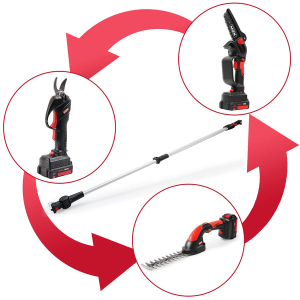 MZK Extension Pole Compatible Electric Pruning Shear for Effortless Pruning - MZK