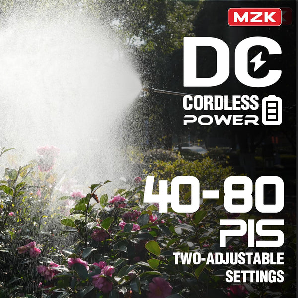 MZK 4.2 Gallon Battery Powered Backpack Sprayer-2.0AH Lithium Ion Electric Backpack Sprayer-for Weeding, Spraying, and Cleaning, Multiple Nozzles & Battery Included,BS4D05 - MZK