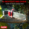 MZK 8'' Cordless Pole Saw, 4AH Battery Powered Pole Saws, 13-Foot Reach Chain Saw for Tree Trimming with Oiling System, 20V Electric Pole Chainsaw, Multi-Angle Head(Battery and Fast Charger Included) - MZK