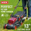 MZK 40V(2 x 20V) 13”Cordless Electric Lawn Mower,with 4-Position Height Adjustment,Compact and Lightweight Push Battery Powered Lawn Mower (2 * 4AH Batteries) - MZK