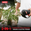 MZK 20V Pole Pruning Shear - Battery Powered Cordless Electric Tree Pruner with 12-ft Reach, 1.2 Inch Cutting Diameter, Rechargeable Battery & Charger Included - MZK