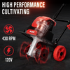MZK 12-Inch 10.5 Amp Corded Electric Tiller/Cultivator for Gardening, 8-inch tillling Depth with Adjustable Wheels, Electric Garden Rototiller for Lawn/Yard/Garden Soil Digging - MZK