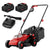 MZK 40V 13-Inch Electric Lawn Mower, 2-In-1 Brushless Cordless Lawn Mower, Walk-Behind Push Mowers with 4-Position Height Adjustment, 2 X 4.0Ah Batteries And Charger Included