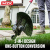 MZK 20V 12'' Cordless String Trimmer, Grass Trimmer&Edger with 4 Replacement Spools, Battery Powered Lightweight Weed Trimmer with Auto Line Feed(Battery and Fast Charger Included) - MZK