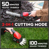 MZK 20V Cordless Hedge Trimmer, Electric Shrub Trimmer Grass Shears Handheld Grass Cutter, Hedge Shear for Garden, Lawn(2.0Ah Battery and Charger Included),HT08D10 - MZK
